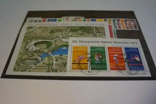 Bund Jahrgang 1972 gestempelt komplett (28549)