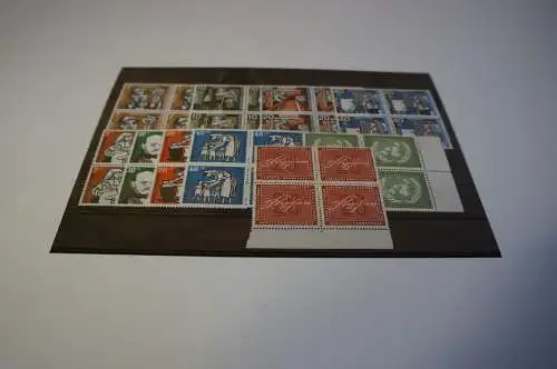 Bund Lot 50er Jahre postfrische Viererblocks u.a. Wofa (28922)