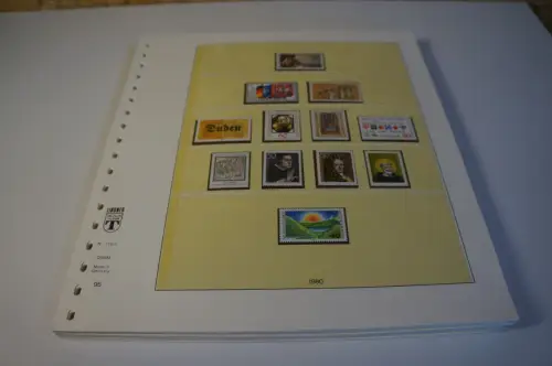 Bund 1980-1989 postfrisch komplett inkl. Lindner T (29923)