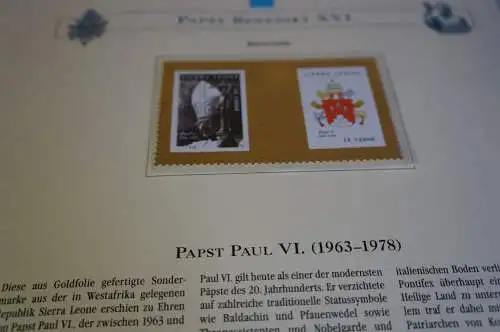 Papst Benedikt 3 bändige Abosammlung 170 Blatt (30183)