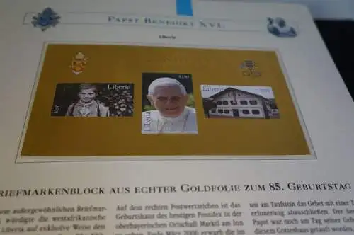 Papst Benedikt 3 bändige Abosammlung 170 Blatt (30183)