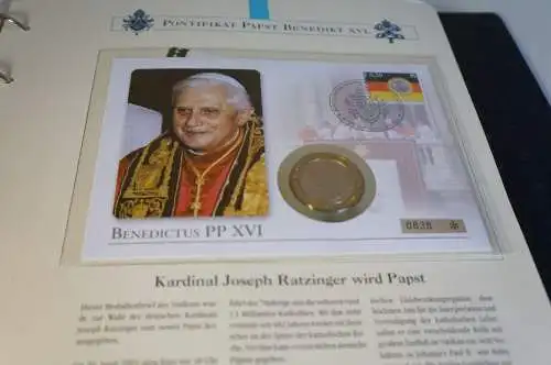 Papst Benedikt 3 bändige Abosammlung 170 Blatt (30183)