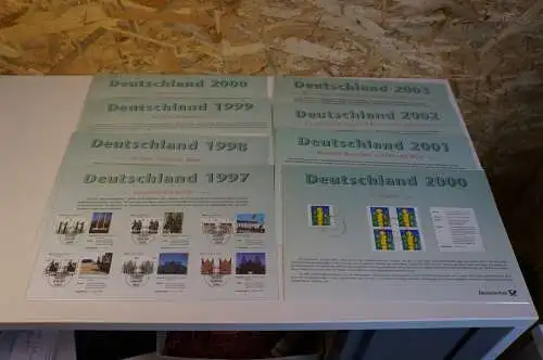 Deutschland 1997-2003 8 Blätter mit Paaren + Viererblocks (30189H)