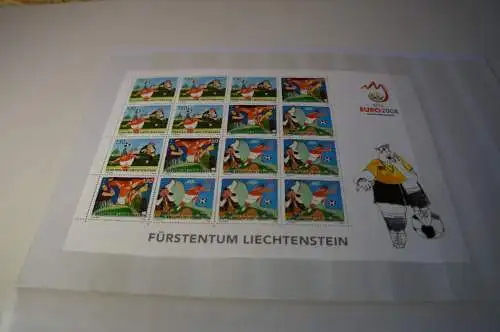 Liechtenstein Michel 1479/81 Kleinbogen postfrisch Fussball EW2008 (30332H)