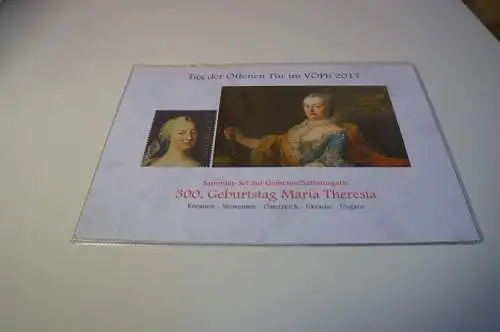 Österreich Folder Maria Theresia 2017 mit 5 Blocks postfrisch (30412)