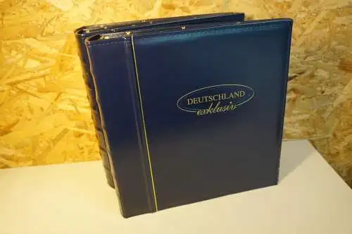 3 Dt. Post / Leuchtturm Ringbinder blau Exklusiv 13 Ring (30468)