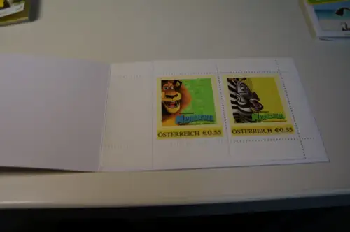 Österreich Sammelalbum Madagascar + 4 versch. MH postfrisch (30558)