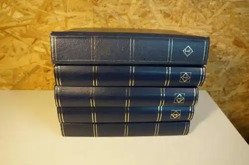 5 Einsteckbücher 60 schwarzen Seiten in blau (30654)