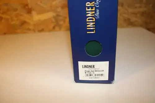 Lindner Binder Regular grün 1124 inkl. Schuber neu (30893)