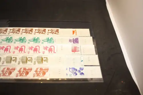 Bund Unfall Michel 694-703+773 11er Streifen postfrisch komplett (31060)