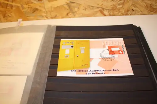 Schweiz ATM Sammlung im Einsteckbuch (31257)