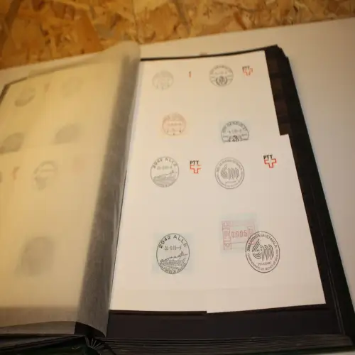 Schweiz ATM Sammlung im Einsteckbuch (31257)