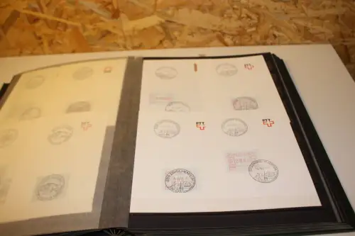 Schweiz ATM Sammlung im Einsteckbuch (31257)