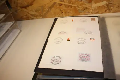 Schweiz ATM Sammlung im Einsteckbuch (31257)