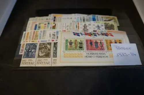 Färöer Jahrgang 1975-1984 postfrisch komplett (31691)