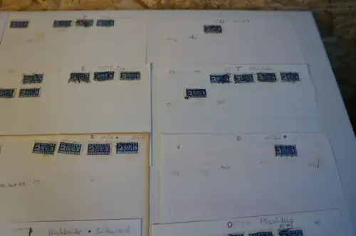 Bizone Berlin Notopfer Marke Lose Blatt Posten (31757)