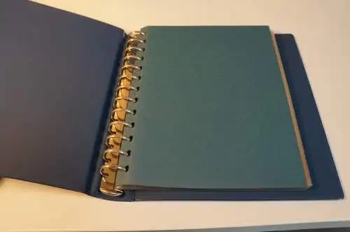 5 Lindner ETB Alben blau mit Hüllen (31822)
