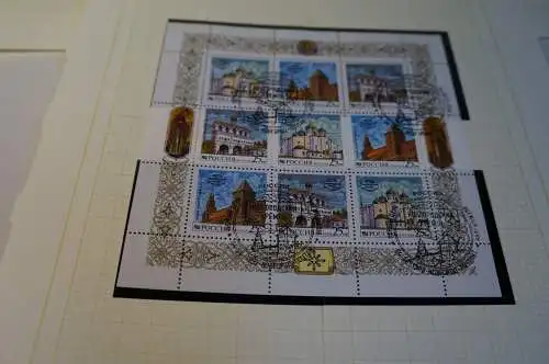 Russland 8 Kleinbogen aus 1993 gestempelt (31890H)