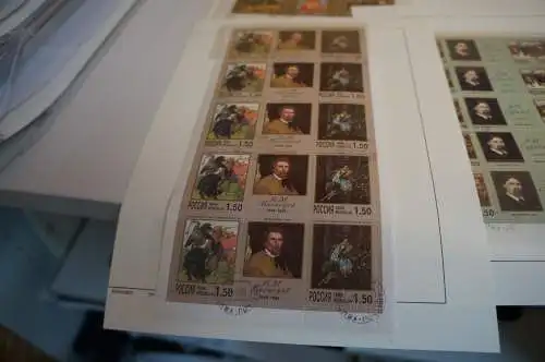 Russland 7 Kleinbogen aus 1998 gestempelt (31895H)