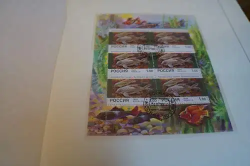 Russland 7 Kleinbogen aus 1998 gestempelt (31895H)