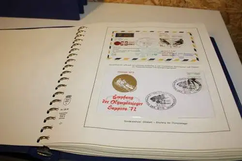 Olympiade 1972 4 bändige Abosammlung mit Belegen (31939)