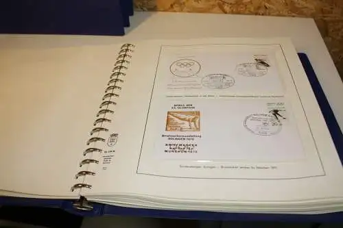 Olympiade 1972 4 bändige Abosammlung mit Belegen (31939)