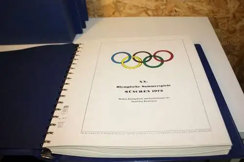 Olympiade 1972 4 bändige Abosammlung mit Belegen (31939)