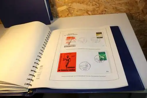 Olympiade 1972 4 bändige Abosammlung mit Belegen (31939)