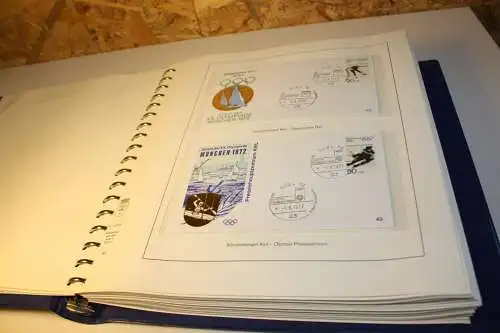 Olympiade 1972 4 bändige Abosammlung mit Belegen (31939)