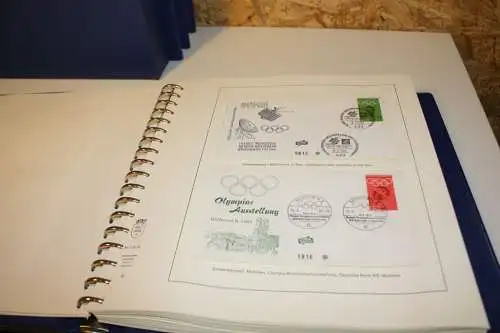 Olympiade 1972 4 bändige Abosammlung mit Belegen (31939)