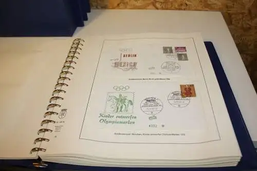 Olympiade 1972 4 bändige Abosammlung mit Belegen (31939)
