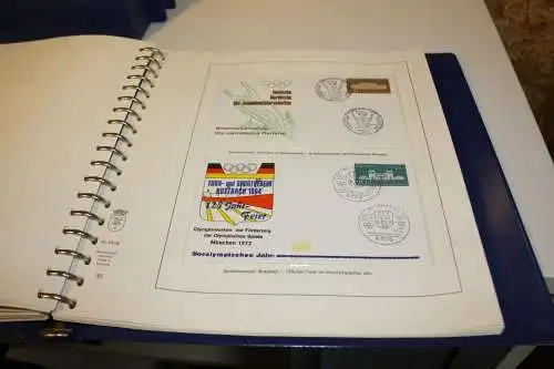 Olympiade 1972 4 bändige Abosammlung mit Belegen (31939)