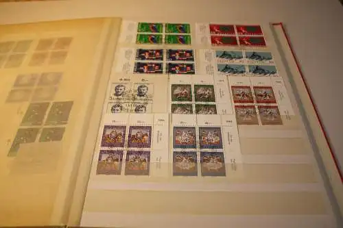 Schweiz Sammlung Viererblocks meist gestempelt (31993)