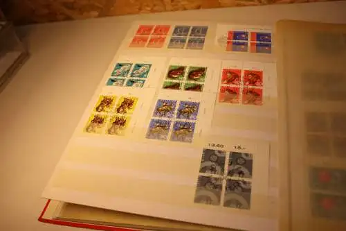 Schweiz Sammlung Viererblocks meist gestempelt (31993)