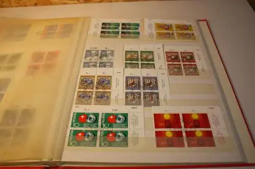 Schweiz Sammlung Viererblocks meist gestempelt (31993)