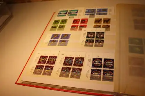 Schweiz Sammlung Viererblocks meist gestempelt (31993)