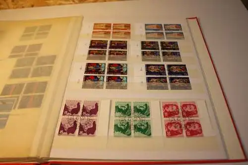 Schweiz Sammlung Viererblocks meist gestempelt (31993)