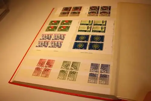 Schweiz Sammlung Viererblocks meist gestempelt (31993)