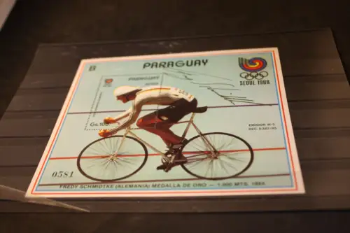 Paraguay Block 442 Olympia 1988 mit Unterschrift Freddy Schmidke (31991)