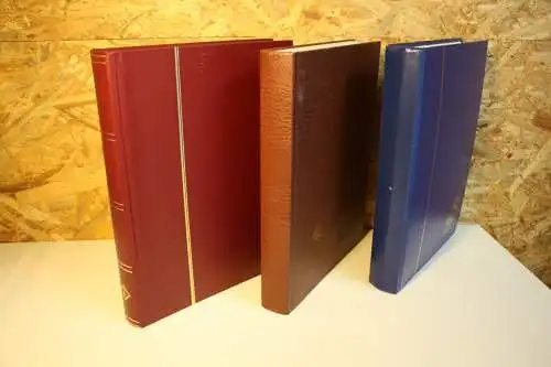 3 Einsteckbücher mit je 48 Seiten in verschiedenen Farben (32002)