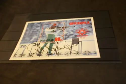 Korea Block 149 Olympia 1984 mit Unterschrift Angerer (31989)