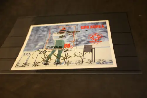 Korea Block 149 Olympia 1984 mit Unterschrift Angerer (31989)