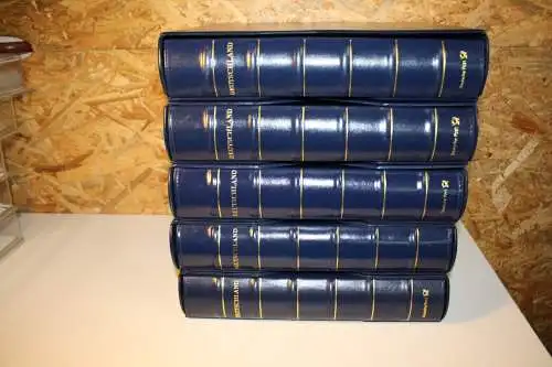5 Dt. Post / Leuchtturm Ringbinder mit Schuber blau Deutschland Plus 13 Ring (32072)