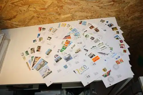 Bund Jahrgang 2015 FDC komplett ohne Selbstklebende (32248)