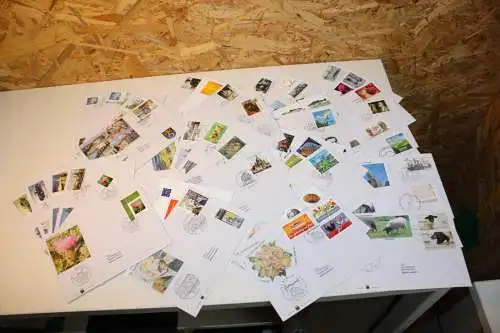 Bund Jahrgang 2016 FDC komplett ohne Selbstklebende (32249)