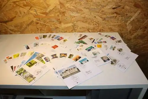 Bund Jahrgang 2013 FDC fast komplett ohne Selbstklebende (32246)