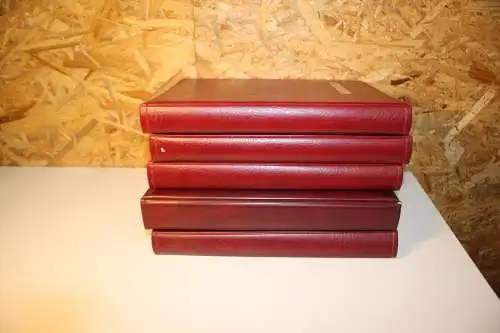 5 Einsteckbücher 40 Seiten in weinrot (32328)