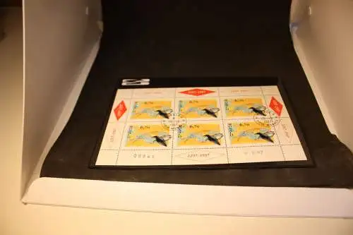 Monaco Michel 2384 Kleinbogen gestempelt Walfang (32354)