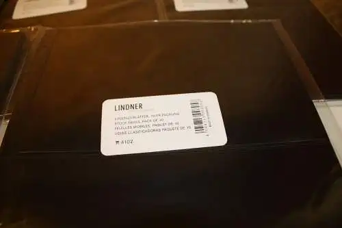 Lindner Einsteckblätter A4 Art. 4102, 50 Stück 2er schwarz (32425)