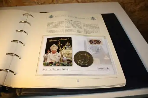 Vatikan 23 Numisbriefe in Album (32445)